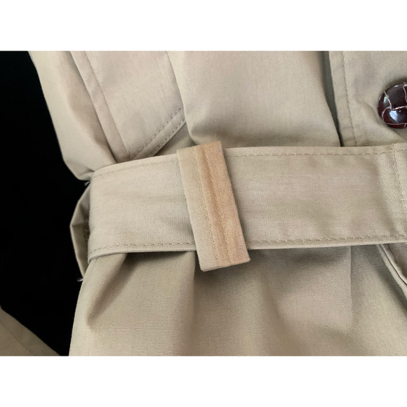 Vintage L.L. Bean Down Mainer Full Length Winter Coat W Size 12 Trench Belt WARM - Picture 13 of 16